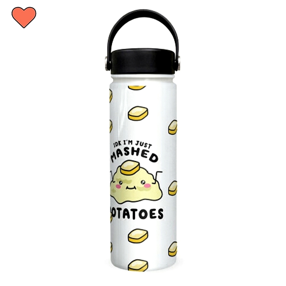 *NWOT* Brand New LOOKHUMAN Water Bottle - Mashed Potatoes